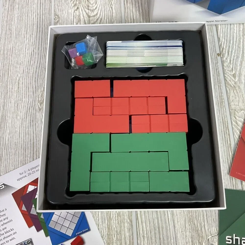 Shadow Blocks Puzzle Game by Jeppe Norsker English Edition Complete Game in Box